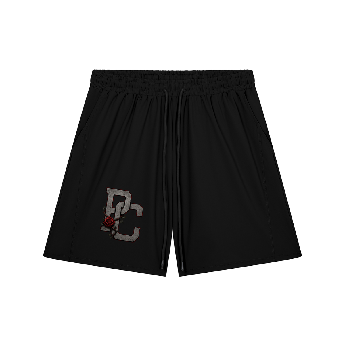 IRON ROSE DRAWSTRING SHORTS