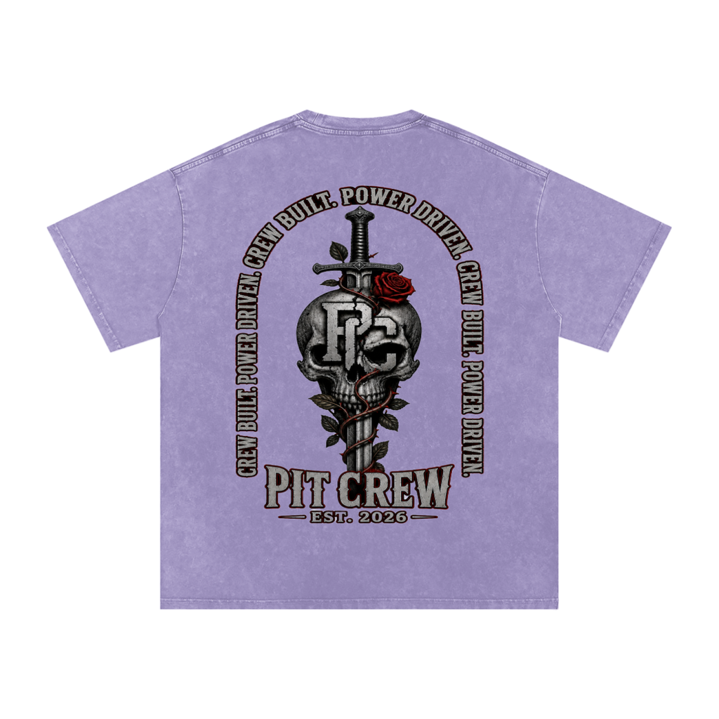 IRON ROSE WHITEWASHED OVERSIZED TEE