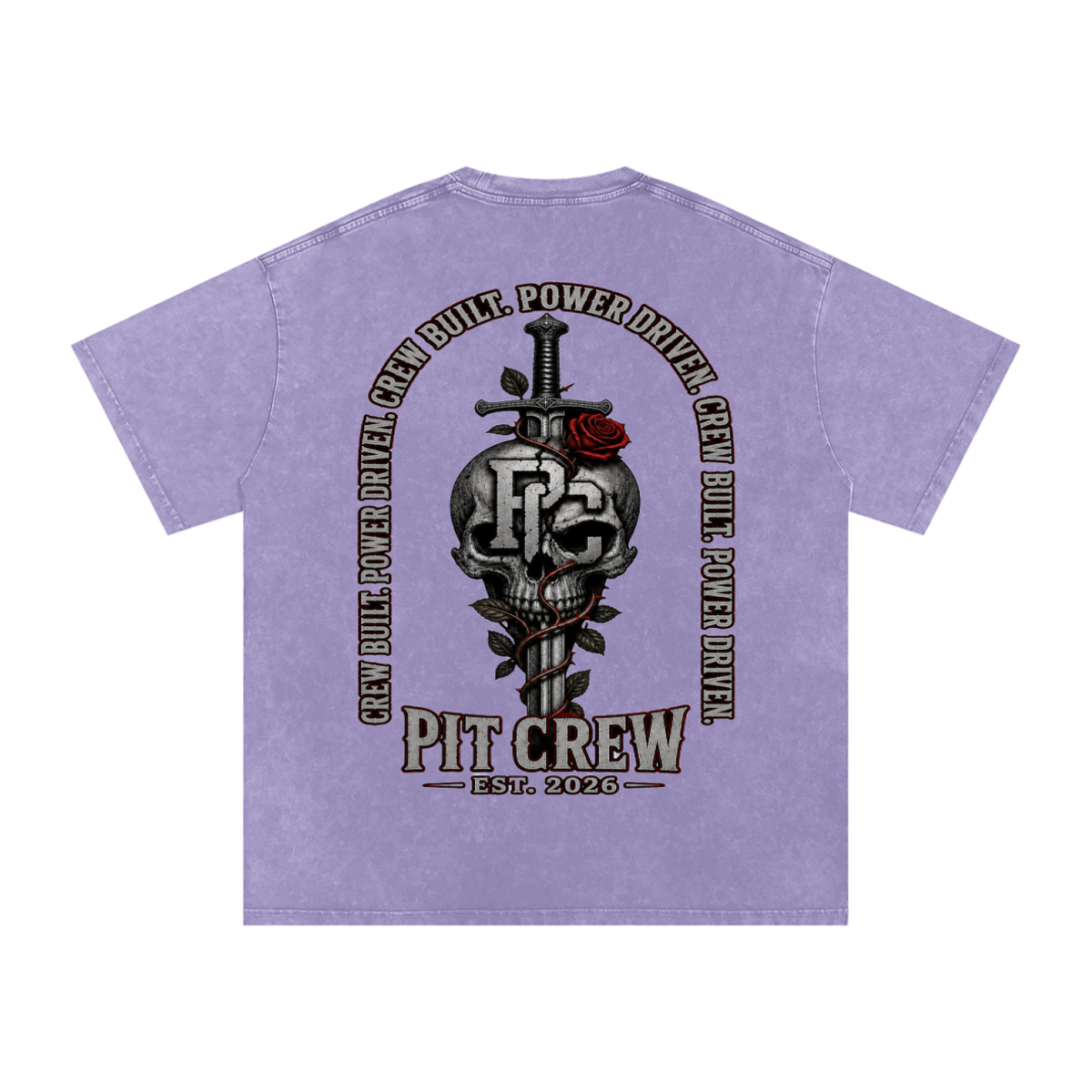 IRON ROSE WHITEWASHED OVERSIZED TEE