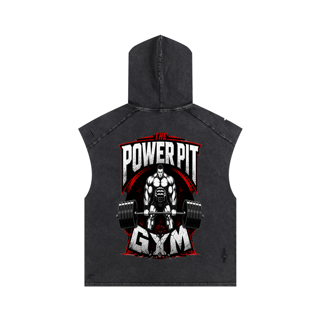 THE POWER PIT CUT-OFF HOODIE
