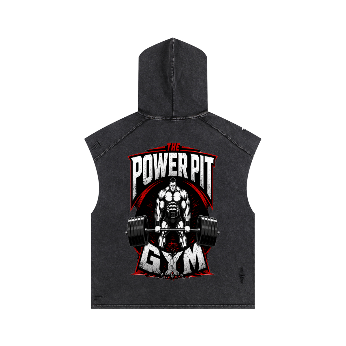 THE POWER PIT CUT-OFF HOODIE