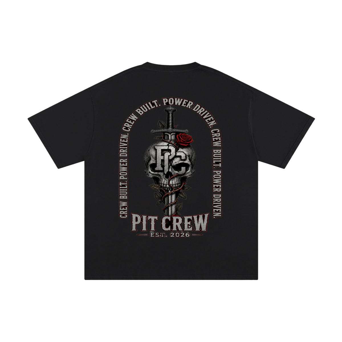 IRON ROSE PURE COTTEN TEE