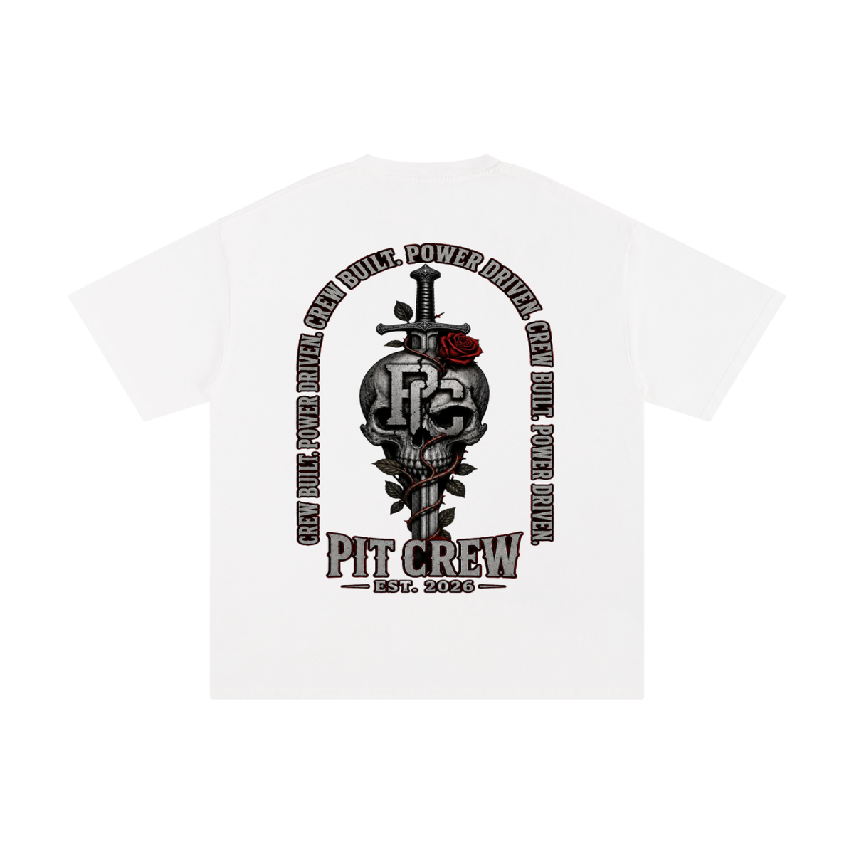 IRON ROSE PURE COTTEN TEE