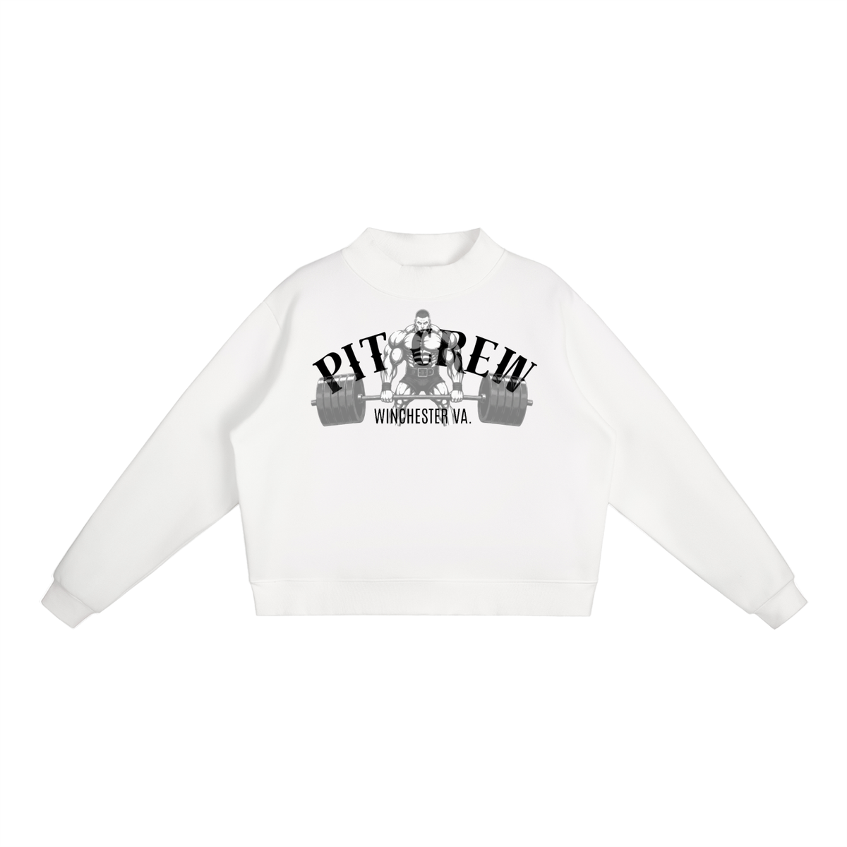PIT CREW WOMENS MOCK-NECK SWEATSHIRT