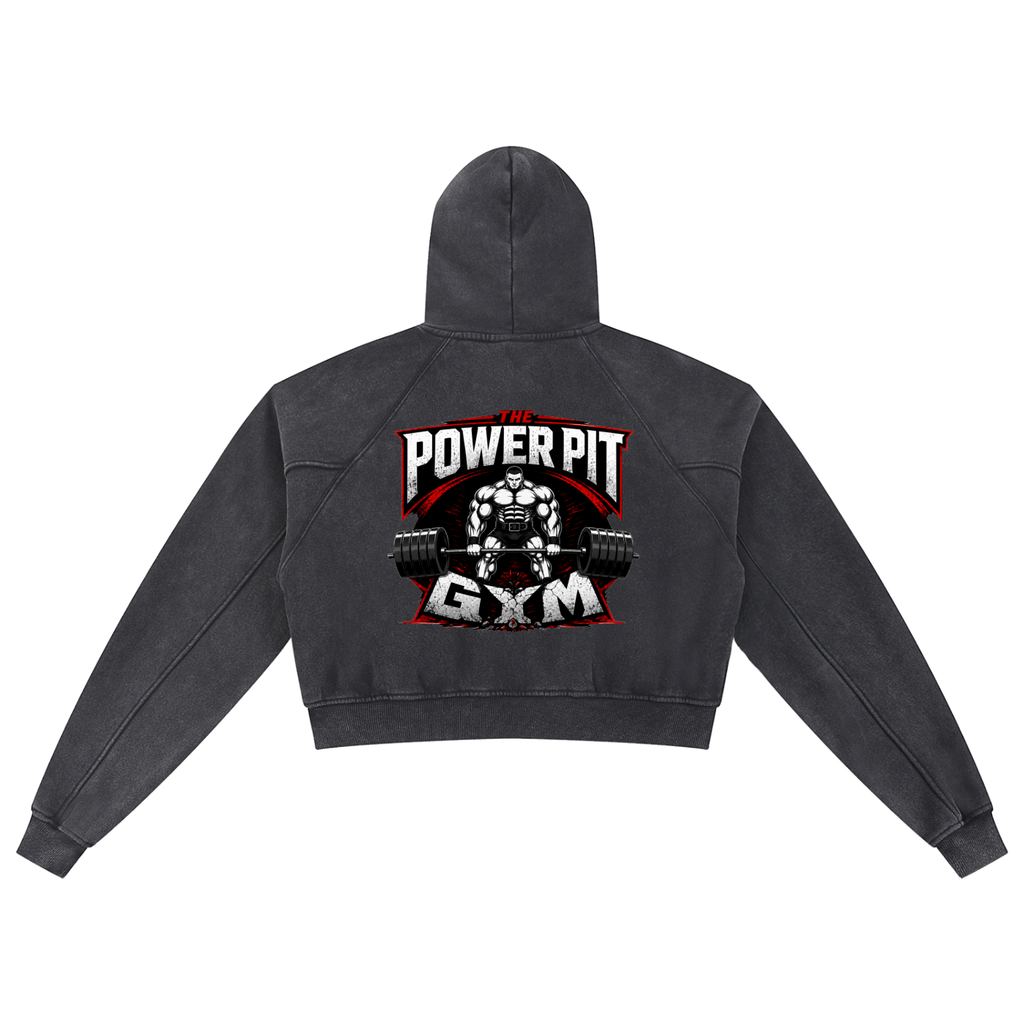 THE POWER PIT CROPPED HOODIE